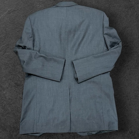 Chaps Ralph Lauren Blazer Men 40R Gray  Pure Wool Made In Canada Vintage - Picture 7 of 8
